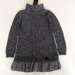 Twin-Set Girls Dress Gray New Made in Italy